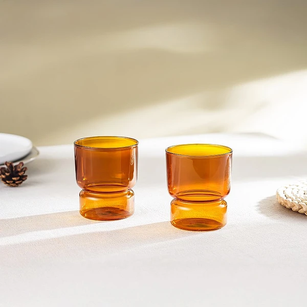 Ambra - Lot de 2 verres - 30 cl - Orange