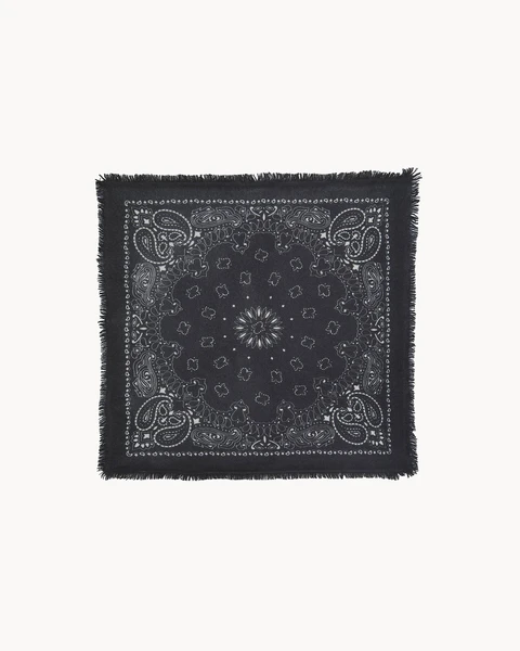 Petit Bandana Cachemire Noir | Kujten Cachemire