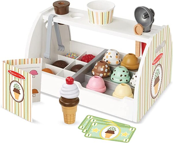 Melissa & Doug Comptoir À Crème Glacée En Bois | Jouet en bois | Jeu de rôle | Jouet créatif | Montessori | 3+ | Cadeau pour garçon ou fille : Amazon.fr: Jeux et Jouets
