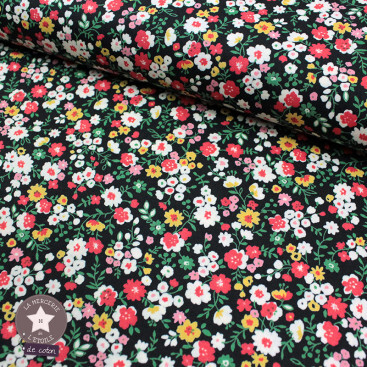 Tissu fleuri Alma by Sevenberry - l'Etoile de Coton