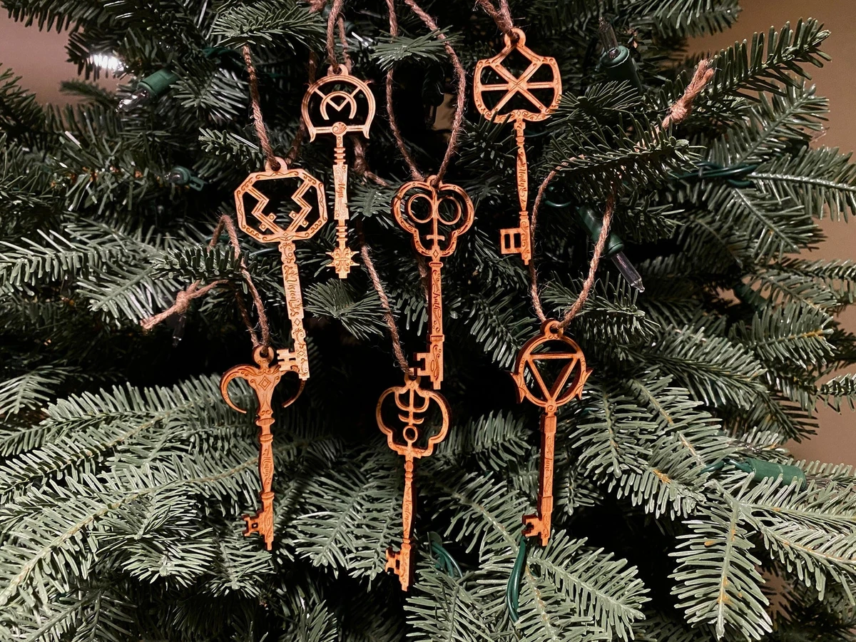 The Magicians Seven Golden Keys Wooden Ornaments