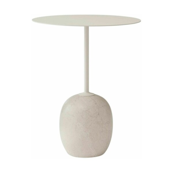 Table d'appoint en marbre blanc Lato LN8 - &tradition