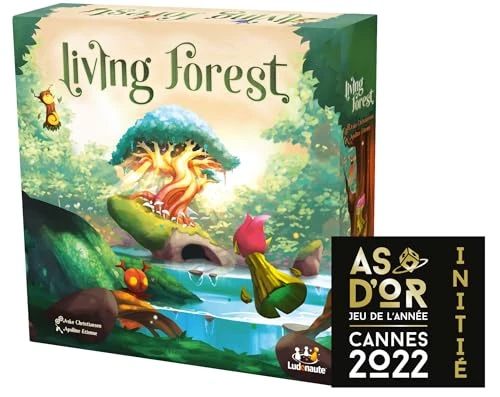 Ludonaute - Living Forest - Jeu de société - Stop ou Encore - Deck & Building - dès 10 Ans - Tactique et stratégique - Jeu de l'année initié en France et en Allemagne - As d'or