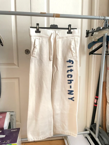 Pantalon évasé blanc