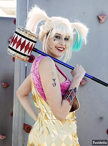 Funidelia | Massue Harley Quinn - Birds of Prey 100% Officielle pour Femme et Homme Super héros, DC Comics, Suicide Squad, Méchants, Accessoire pour déguisement