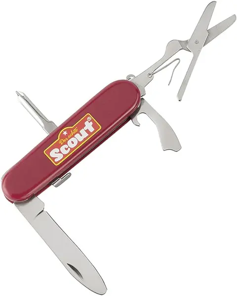 Happy People 19316 Le vrai Scout Couteau de poche pour enfant Rouge