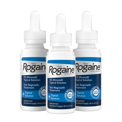 ROGAINE® | Men's ROGAINE® 5% Minoxidil Solution Hair Regrowth Treatment