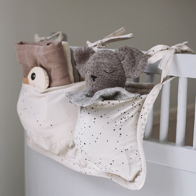 Pochette de rangement étoiles Konges Slojd - Yellow Flamingo