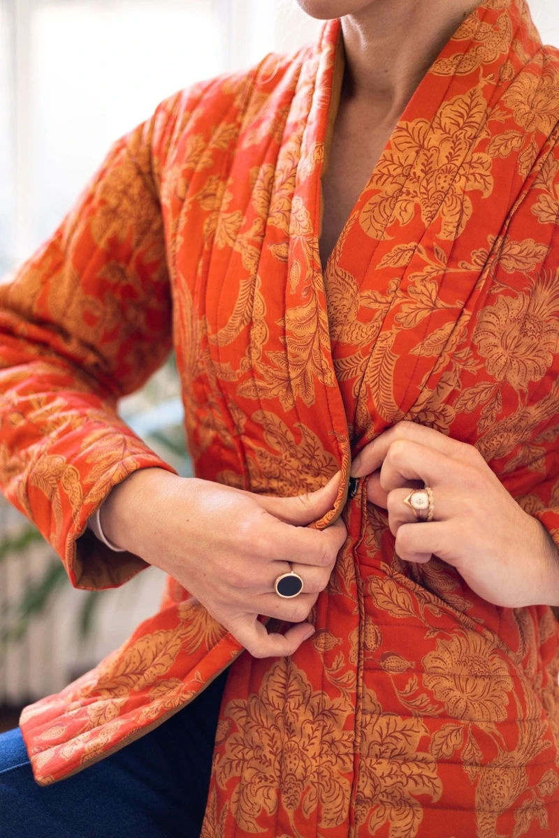 Joli Kit Couture - Veste matelassée Bianca vermillon