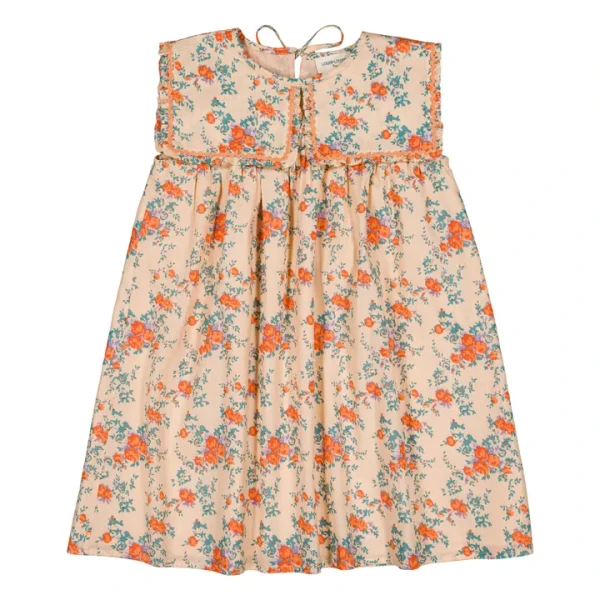 Robe Célestine Fleurie | Beige rosé