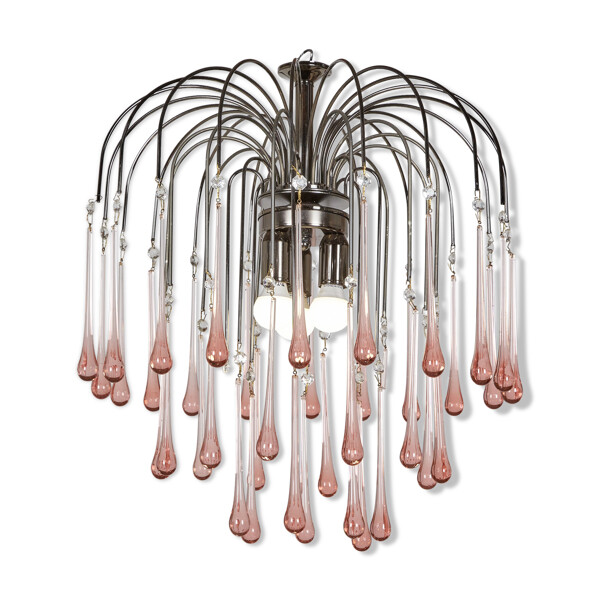 Lustre en verre de murano par Paolo Venini pour Eurolux | Selency