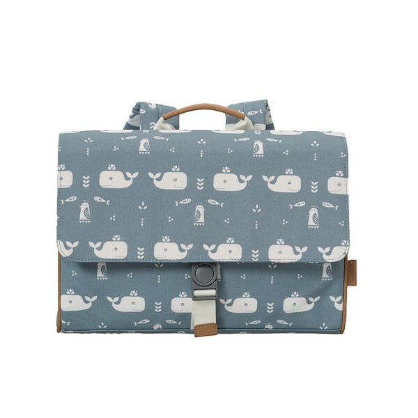 Cartable Baleine Fresk - Yellow Flamingo