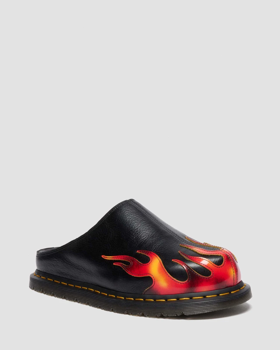 DR MARTENS MULES SAN FLAME EN CUIR