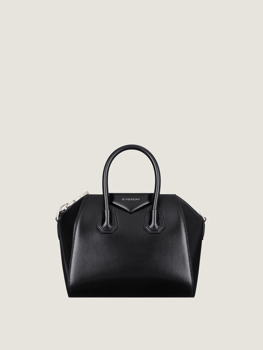 Sac Antigona mini en cuir Box