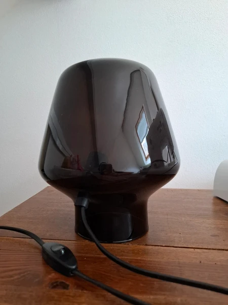 Lampe de table noire en verre - Habitat - Portobello