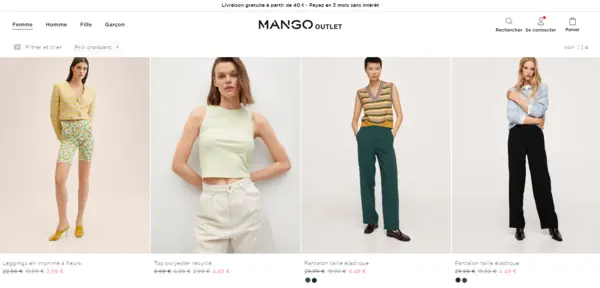 Plus de 70 % pour Femme 2023 | Mango Outlet France