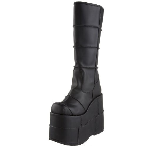 Demonia Stack-301 Bottes Classiques pour Homme - Noir - Noir, 42 EU