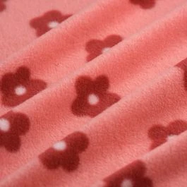 Tissu polaire imprimé fleurs roses