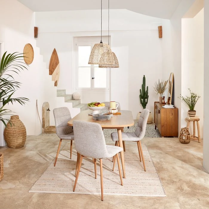 Table à manger extensible 160-200 x 90 cm COLUMBUS imitation chêne - Table BUT