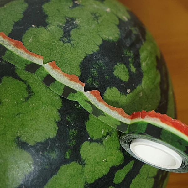 watermelon peel masking tape / 수박껍질 마스킹 테이프 / 수박 다이컷 테이프 : 자그네