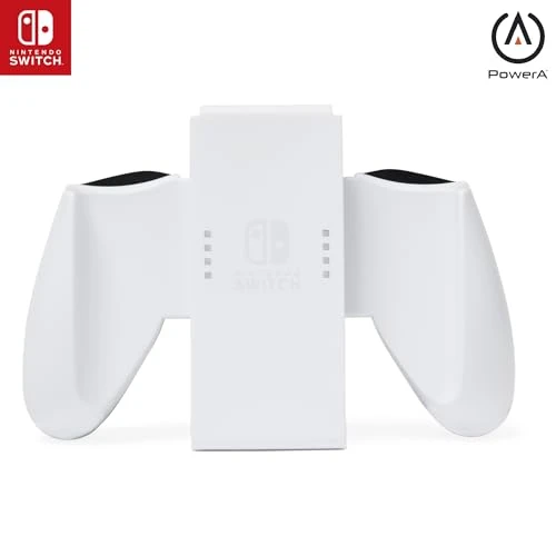 PowerA Joy-Con Comfort Grip pour Nintendo Switch - BlancJ, Manette de Jeu, Gamepad, Nintendo Switch Lite