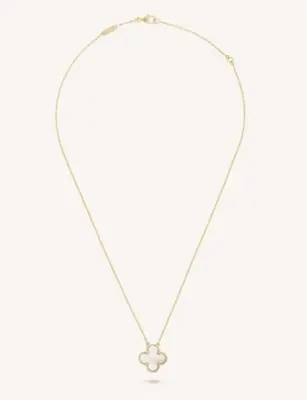 Vintage Alhambra gold and mother-of-pearl pendant