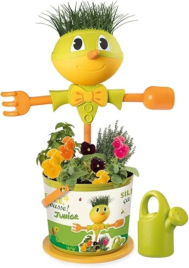Smoby - Silence ça Pousse - Epouvantail - Jeu de Jardinage pour Enfant - DIY - Accessoires Inclus - Dès 5 Ans - 870316 Vert