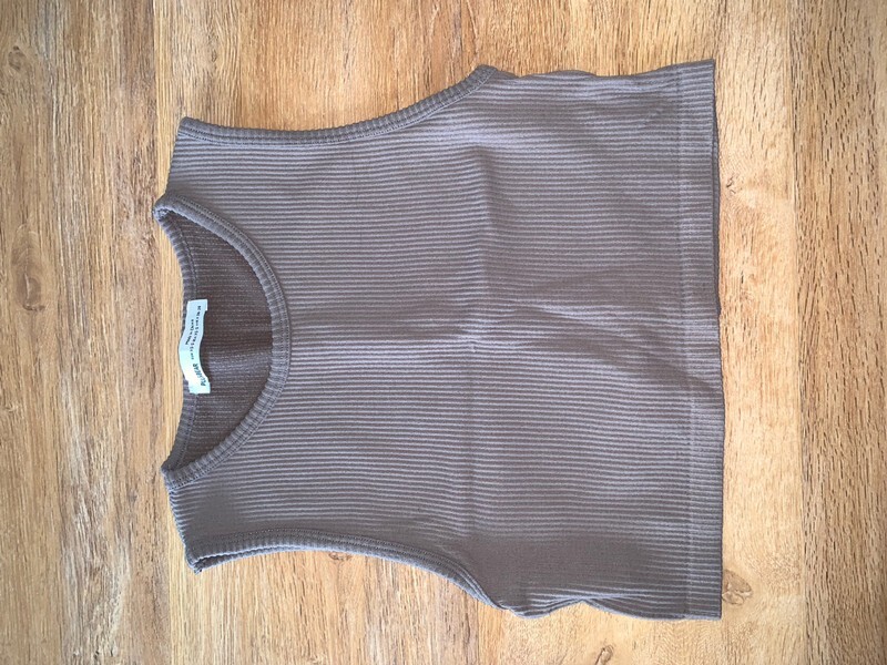 Crop top gris