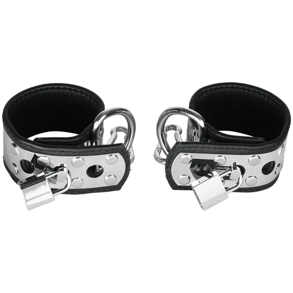 Rimba Menottes en Cuir et Métal avec Cadenas | Sinful