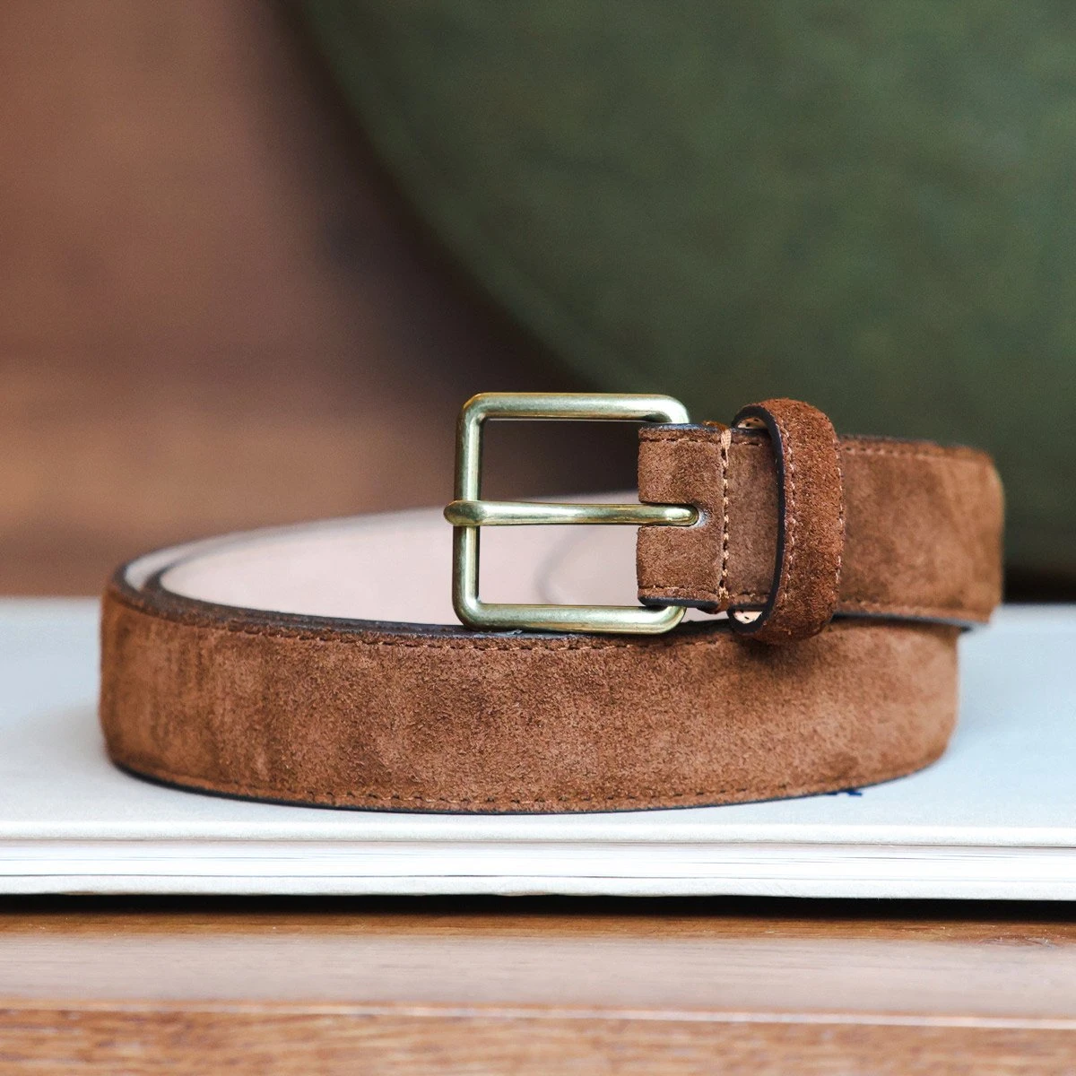 Ceinture homme en cuir suédé personnalisable - Idée cadeau personnalisé homme - Épilogue