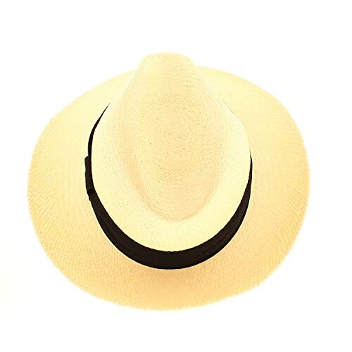 votrechapeau - Panama - Paille Cuenca - Chapeau Fedora - Bord relevé - Tour de tête 60