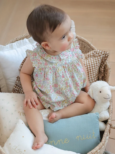 Barboteuse en tissu Liberty Bébé