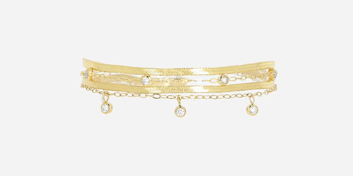 Bracelet Virtuose (Acier doré)