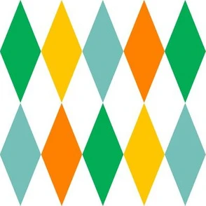 large circus harlequin diamonds - bright Fabric | Spoonflower