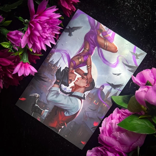 Impression d'art de Six of Crows (Kaz et Inej)