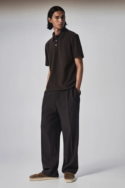 Polo Regular Fit - Marron foncé - HOMME | H&M FR