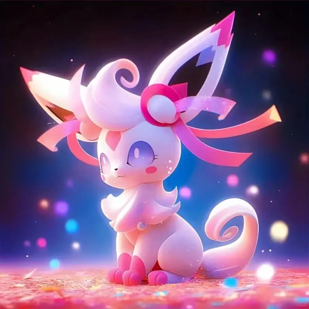 Diamond Painting - Full Round - Cute Pokemon(30*30cm)