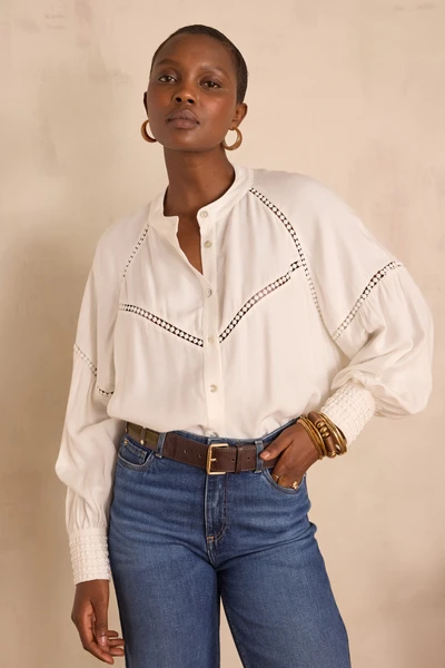 Blouse brodée BELINDA