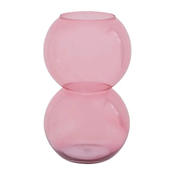 Vase en verre recyclé Bulb - Apricot