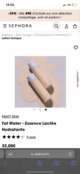 Fat Water - Essence Lactée Hydratante