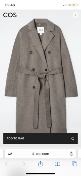 OVERSIZED DOUBLE-BREASTED WOOL COAT