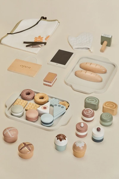 Ensemble d'accessoires de boulangerie en bois Leda Kids
