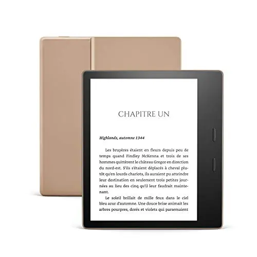 Kindle Oasis, Maintenant avec température d'éclairage ajustable, Résistant à l'eau, 32 Go Wi-Fi, Doré