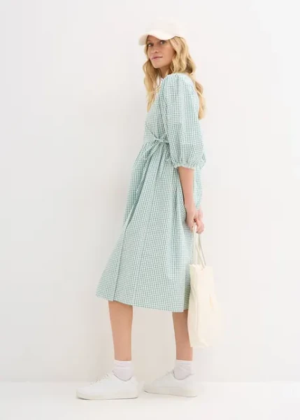 Robe portefeuille en matière texturée