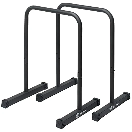 Eric Flag Barres Dips - Barre Parallele en Acier Robuste pour Musculation, Calisthenics, Street Workout - Barres de Dips pour Entraînements au Poids de Corps, Salle de Sport, Workout Maison