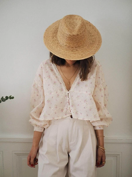 Top Fleur à motifs - Manon Calleja