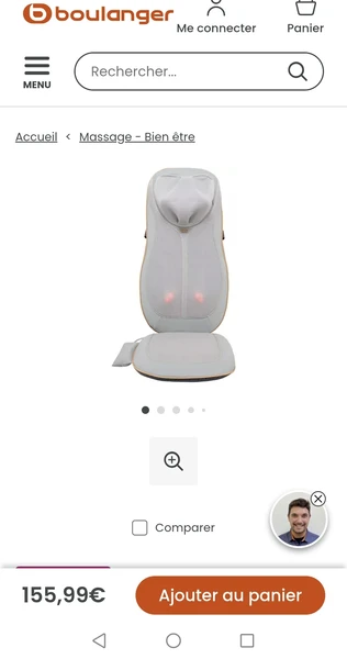 Siège massant chauffant ESSENTIELB EDM3 eden premium