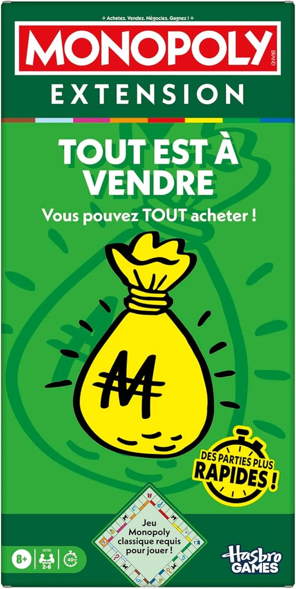 (Amazon.com.be) Monopoly EXTENSION : Tout est à vendre