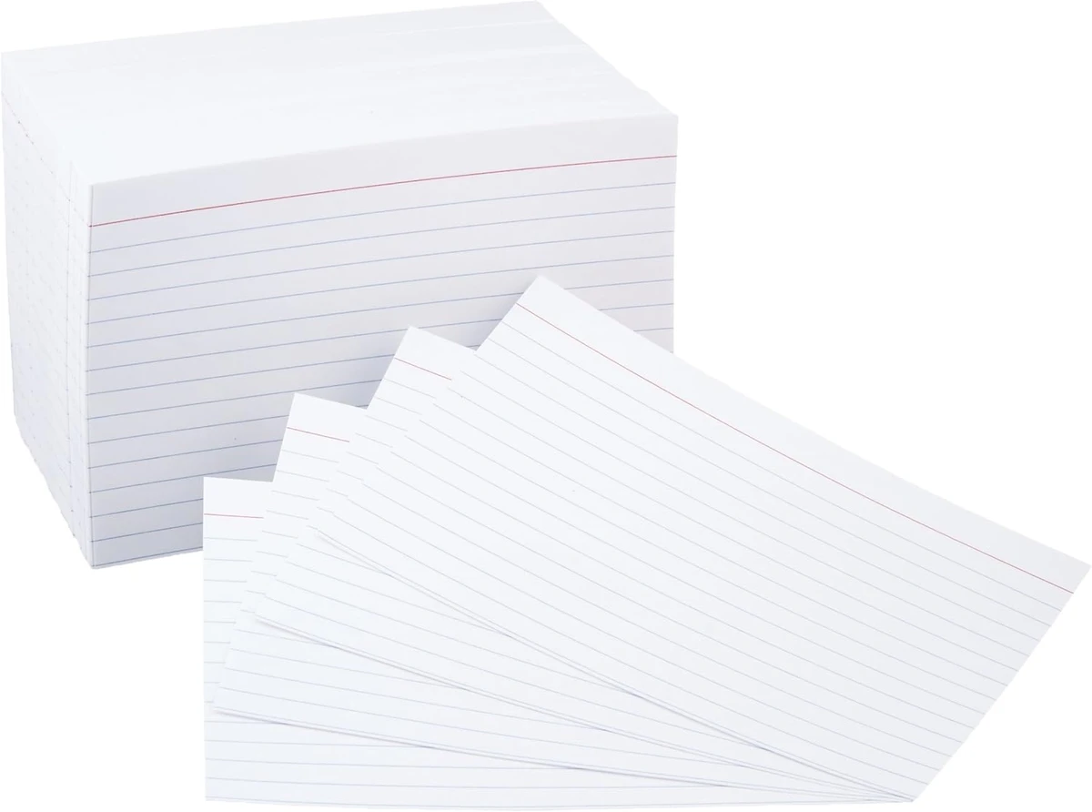 Amazon Basics | Ruled Lined Index Note Cards