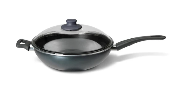 SKÄNKA Wok avec couvercle - gris - IKEA
